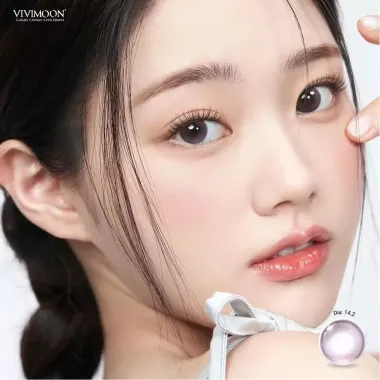 Tổng hợp Lens 1 ngày cận VIVIMOON khóa ẩm 2 mẫu Pear Gray và Kitten Eye Brown (Giá 1 chiếc)