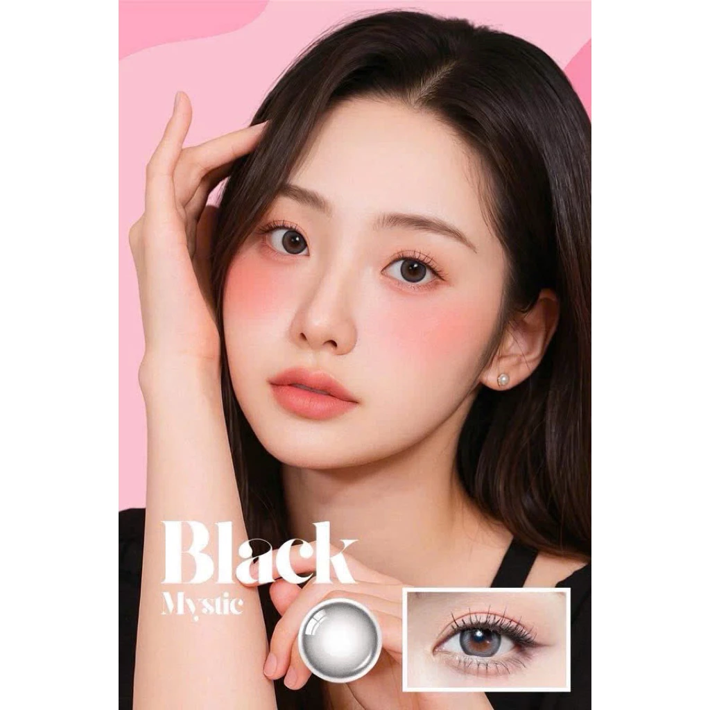 (Giá 1 chiếc)Lens 1Day Mystic Black chống ánh sáng xanh
