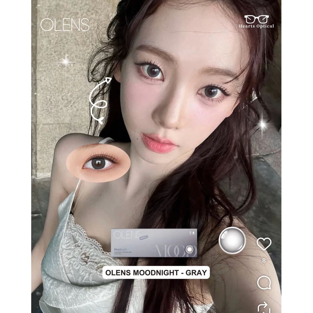 LENS 1DAY Moodnight Gray chính hãng từ OLENS