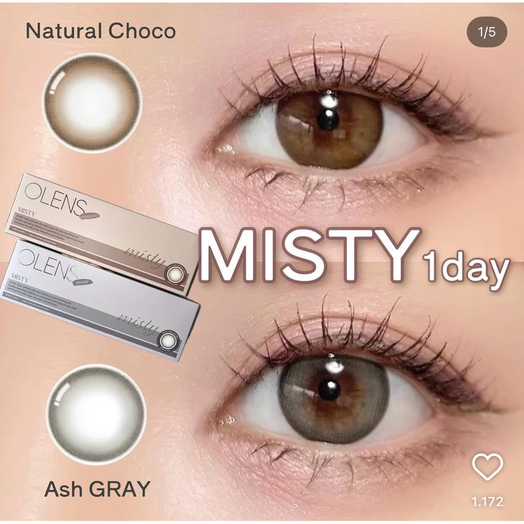 Lens 1Day OLENS MISTY – ASH GRAY & CHOCO