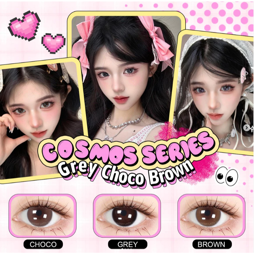 Lens COSMOS SERIES không giãn 14.0mm tự nhiên-6 tháng Fresh Lady