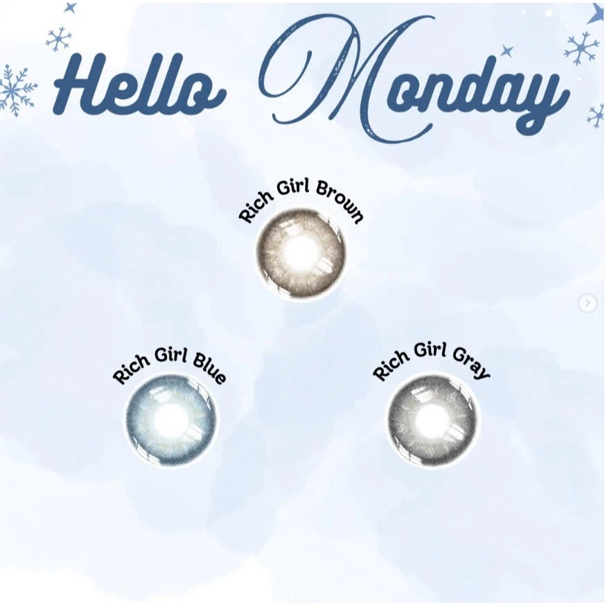 Series Mẫu Lens Rich Girl giãn nhẹ 14.2mm Fresh Lady 6 tháng ( Giá 1 đôi)